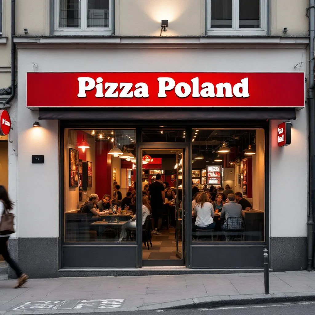 Pierwszy lokal Pizzaa Online w Krakowie, otwarty w 2005 roku